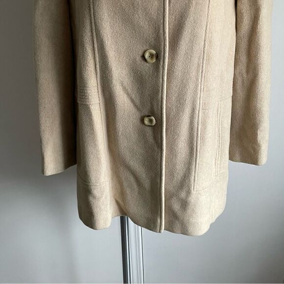 Cream Herman Kay Wool Coat, Size 14, Herman Kay Petite - Picture 6 of 12